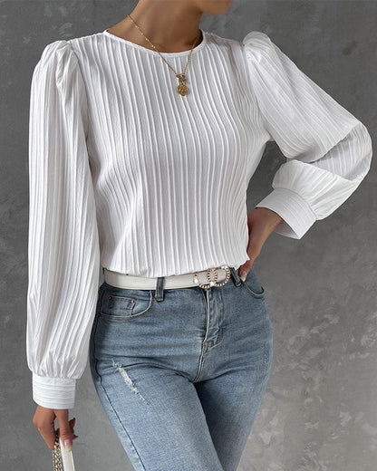 Olivia | Blouse with Lantern Sleeves