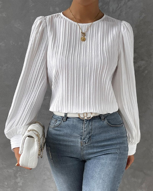Olivia | Blouse with Lantern Sleeves