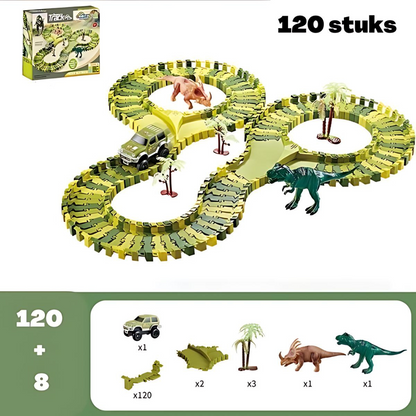 DinoTrack - Súprava dinosaurov - dráha s 360-stupňovou zákrutou