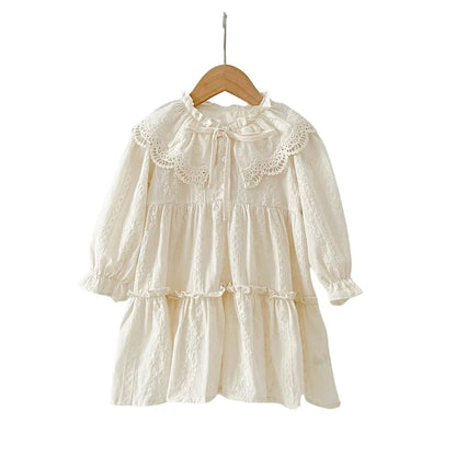 Under-dress with Lace Collar and Long Sleeves