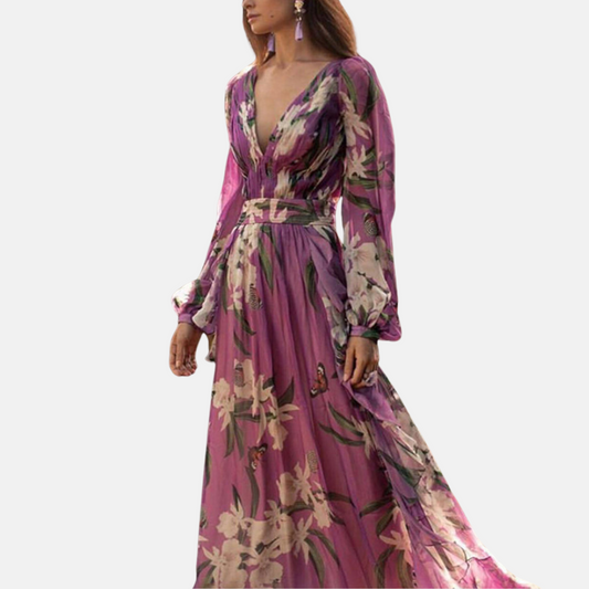 Vestido con volante – Vestido de verano elegante y a la moda
