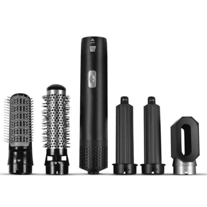 Professional high-power curling iron with various attachments