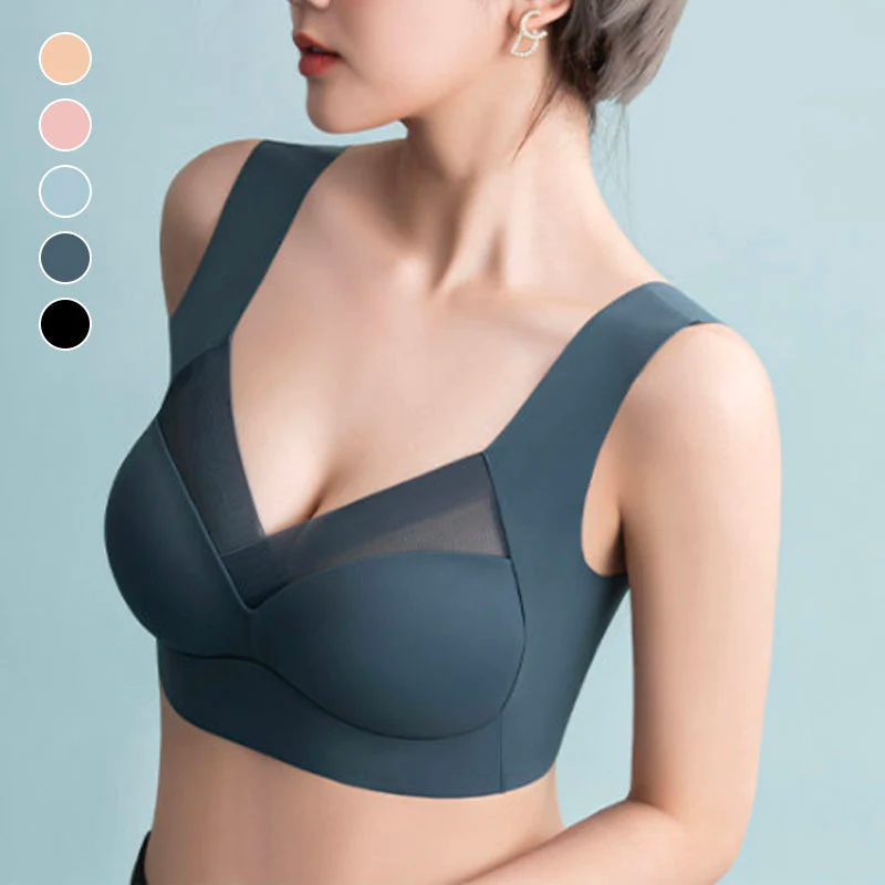 Reggiseno contenitivo da donna con spalline larghe e sostegno elevato