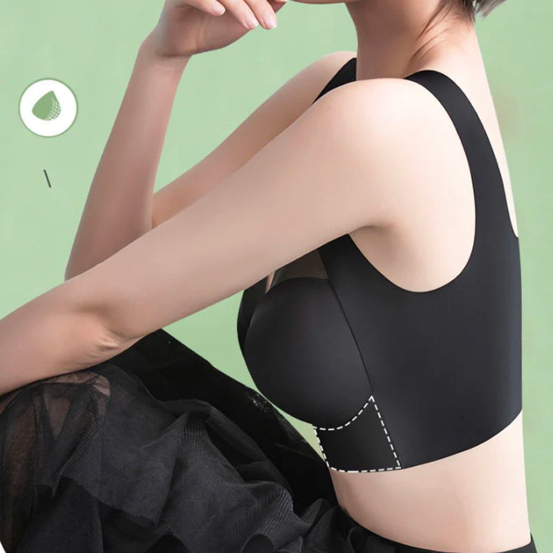 Reggiseno contenitivo da donna con spalline larghe e sostegno elevato