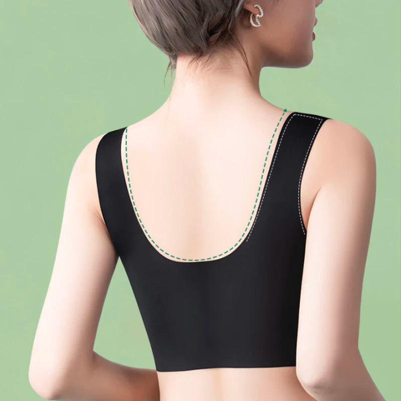 Reggiseno contenitivo da donna con spalline larghe e sostegno elevato
