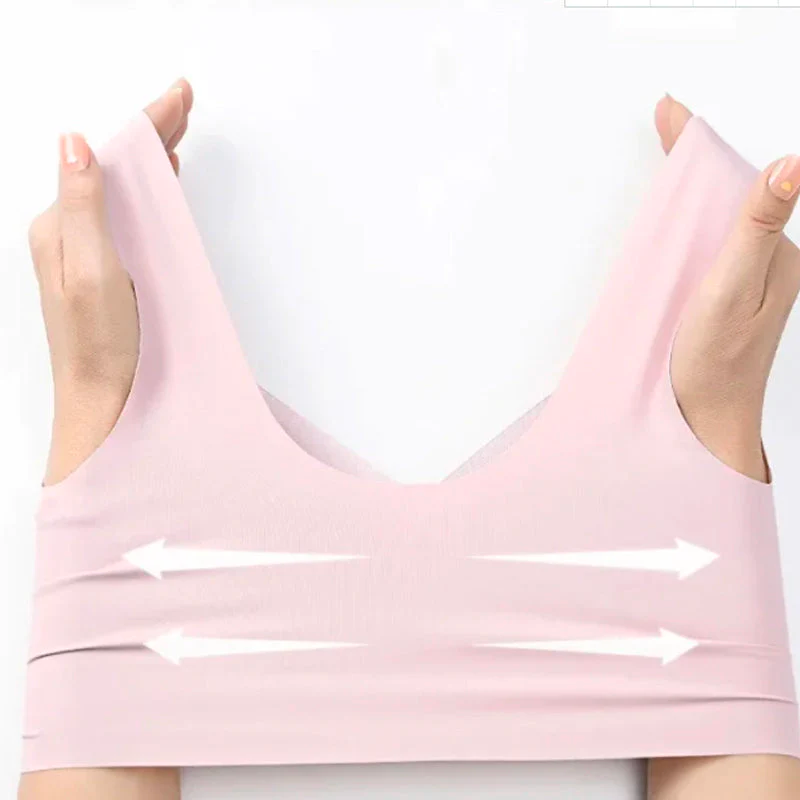 Reggiseno contenitivo da donna con spalline larghe e sostegno elevato