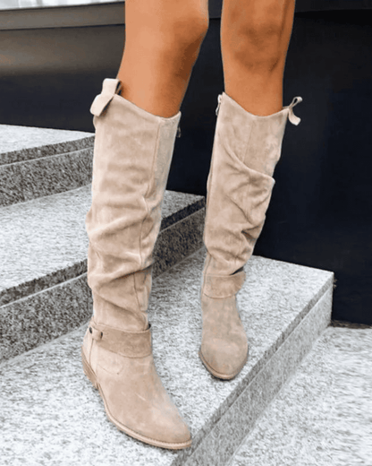 High boots with zip for women - Candid