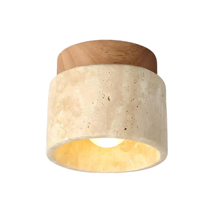 LED Ceiling Lamp Travertine - Retro & Modern Design