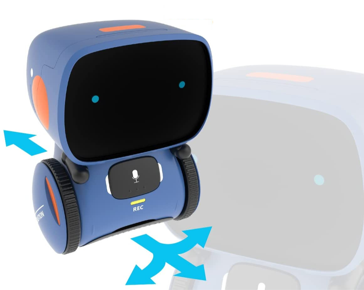 Robot giocattolo intelligente che canta, balla, parla e si muove