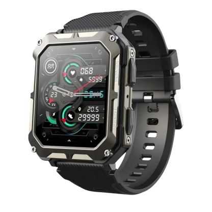 Outdoor Smartwatch with 5ATM Waterproofing and Health Monitoring