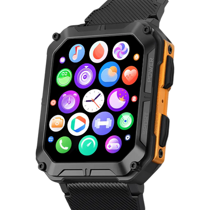 Outdoor Smartwatch with 5ATM Waterproofing and Health Monitoring