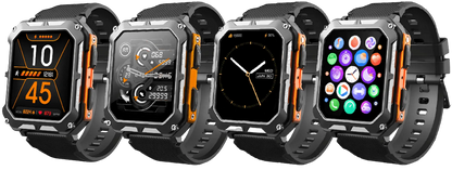 Outdoor Smartwatch with 5ATM Waterproofing and Health Monitoring
