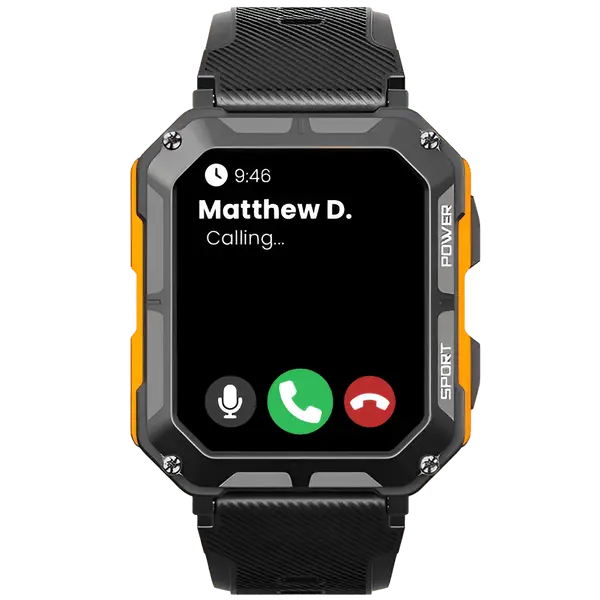 Outdoor Smartwatch with 5ATM Waterproofing and Health Monitoring