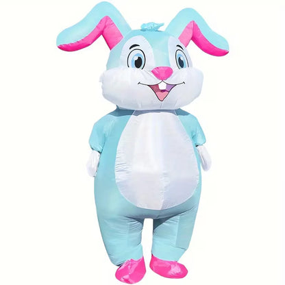 Inflatable Bunny Costume with Air Pump for Carnival