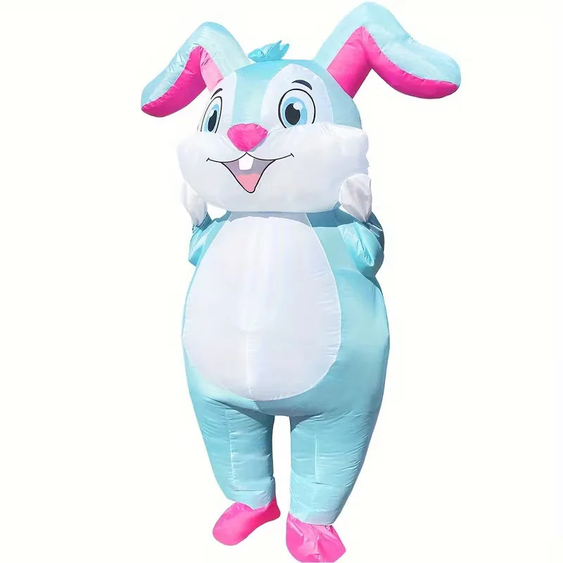 Inflatable Bunny Costume with Air Pump for Carnival