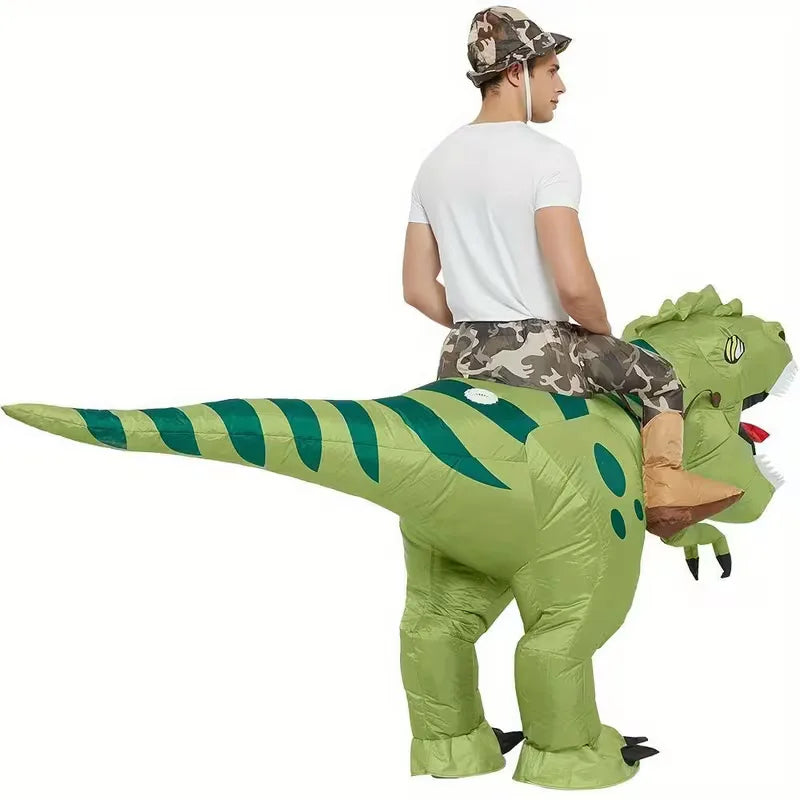 Inflatable T-Rex Costume with Hat for Carnival