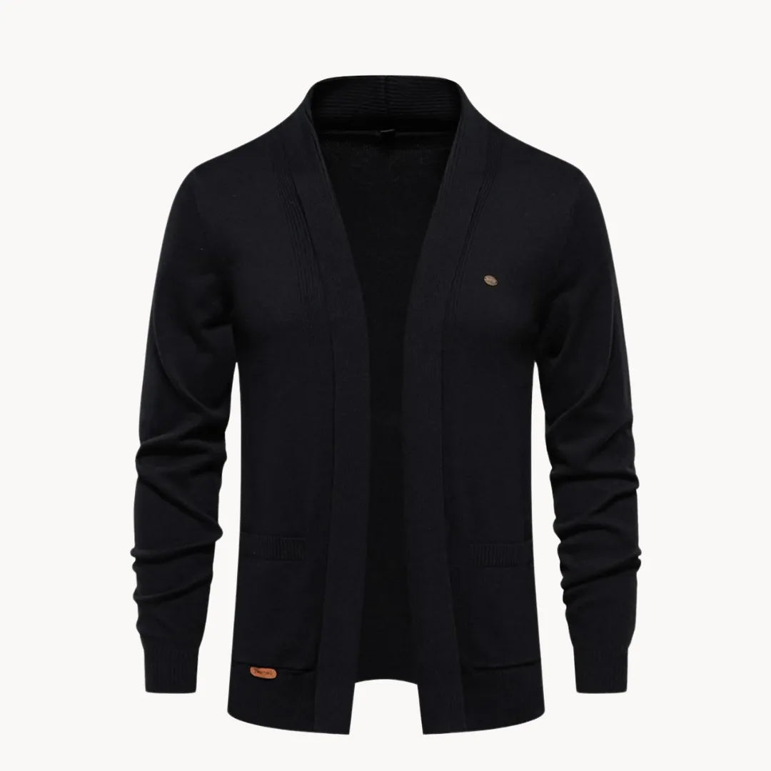 Hugo | Open cardigan with v-neck and long sleeves