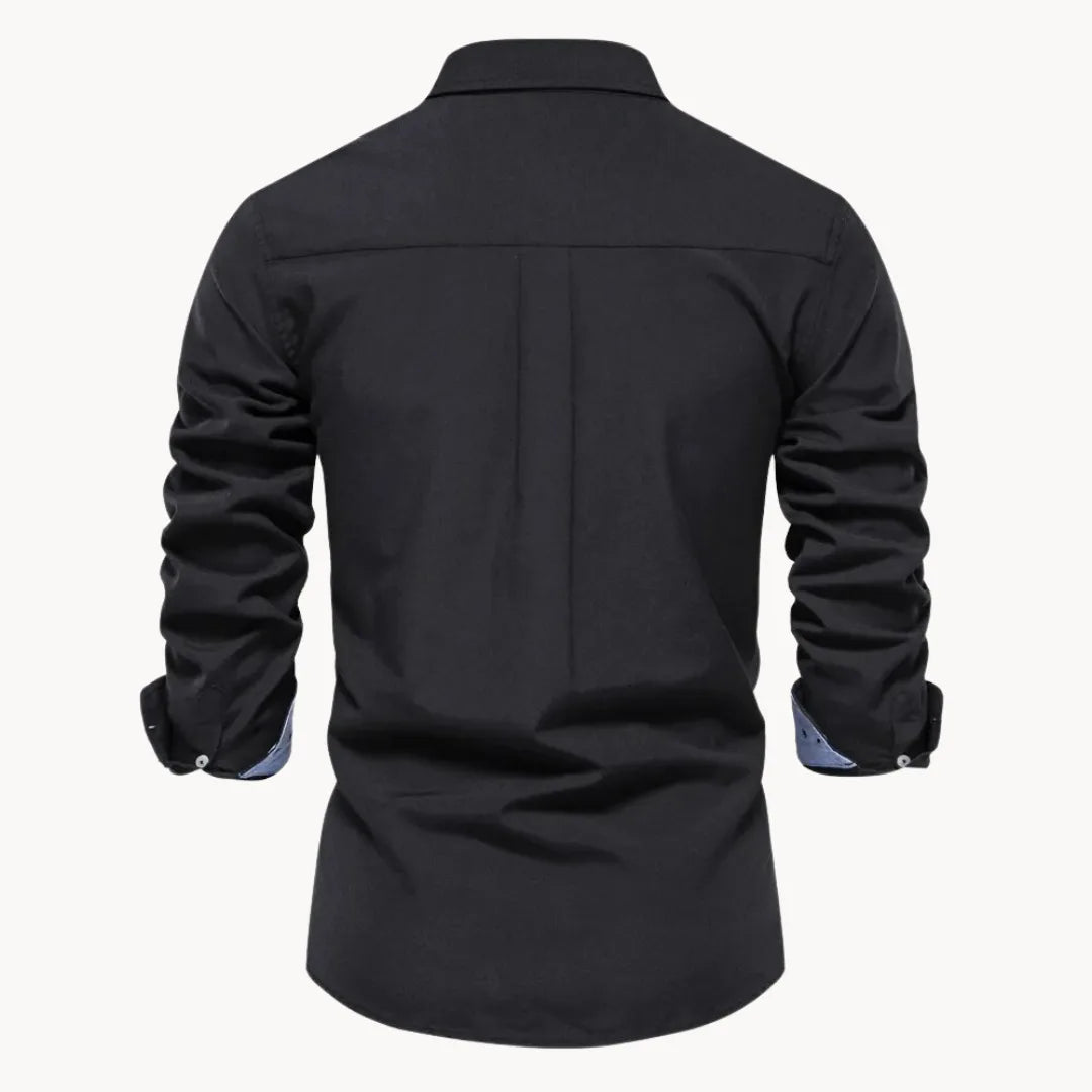Hugo | Shirt with Button-Down Collar and Long Sleeves