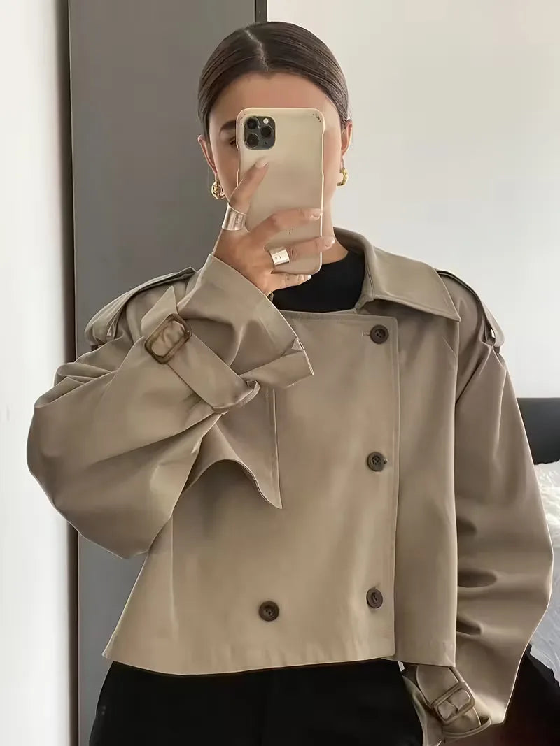 Oversized Fit Trench Coat