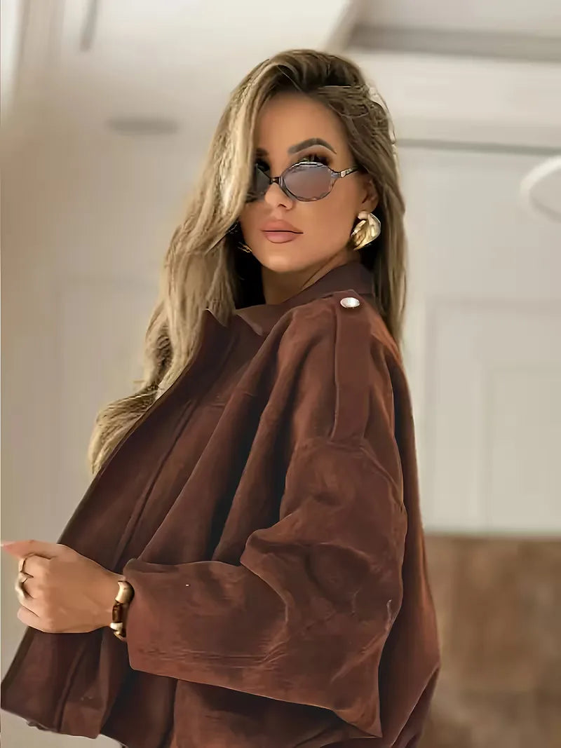 Oversized Leather Jacket