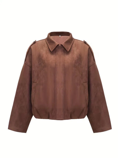 Oversized Leather Jacket