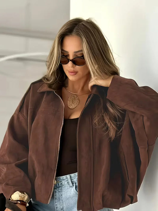 Oversized Leather Jacket