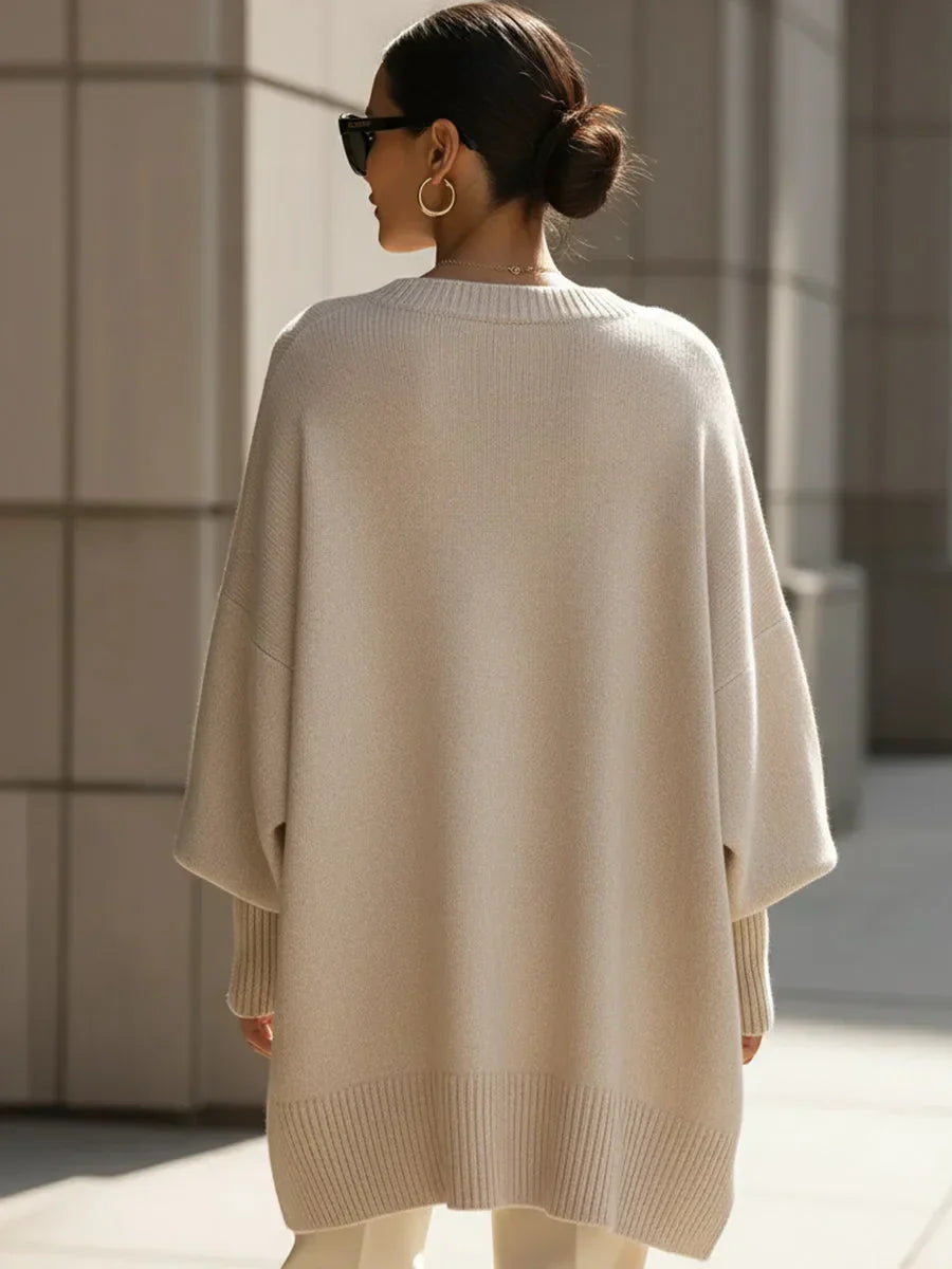 Pull oversize pour femme en laine mérinos