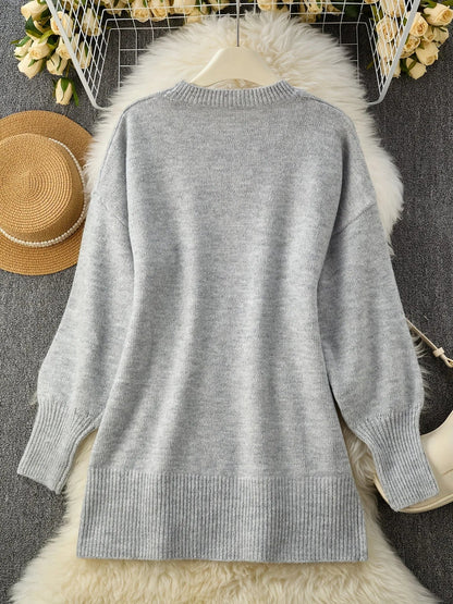 Pull oversize pour femme en laine mérinos