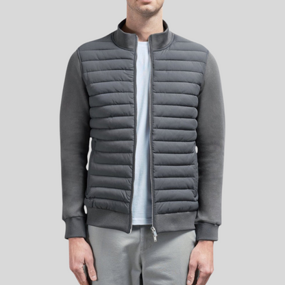 Padded Jacket for Men with Zip Closure