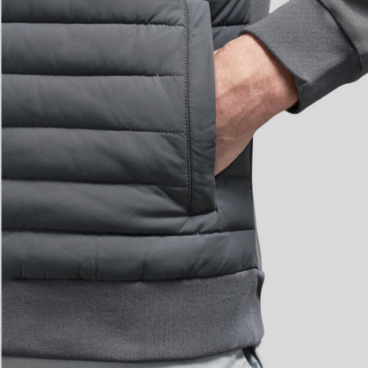 Padded Jacket for Men with Zip Closure