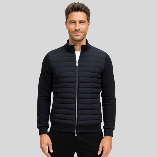 Padded Jacket for Men with Zip Closure