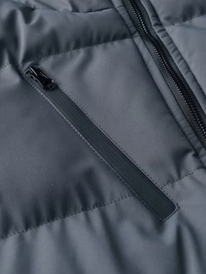Padded jacket with hood and fleece lining