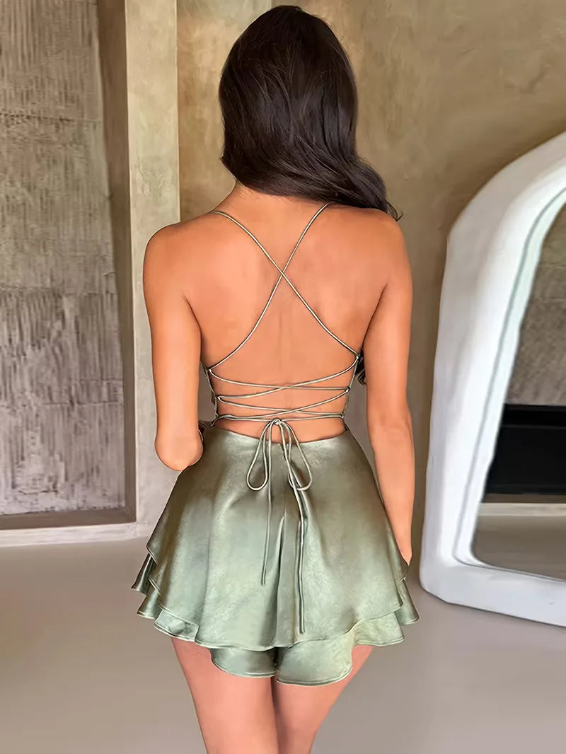 Party Dress with Spaghetti Straps