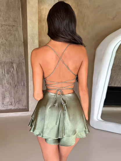 Party Dress with Spaghetti Straps