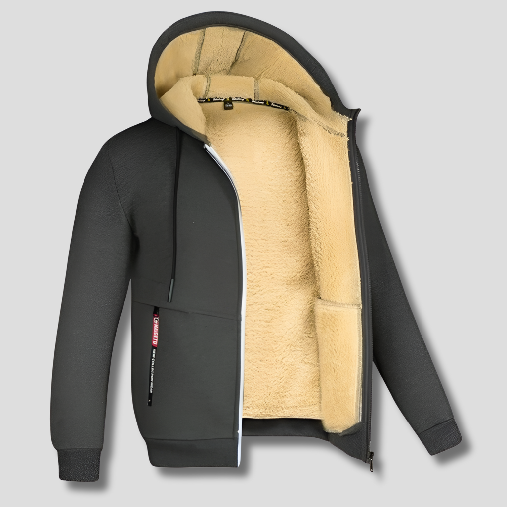 Patrick – miesten fleece-pusero turkisvuorella