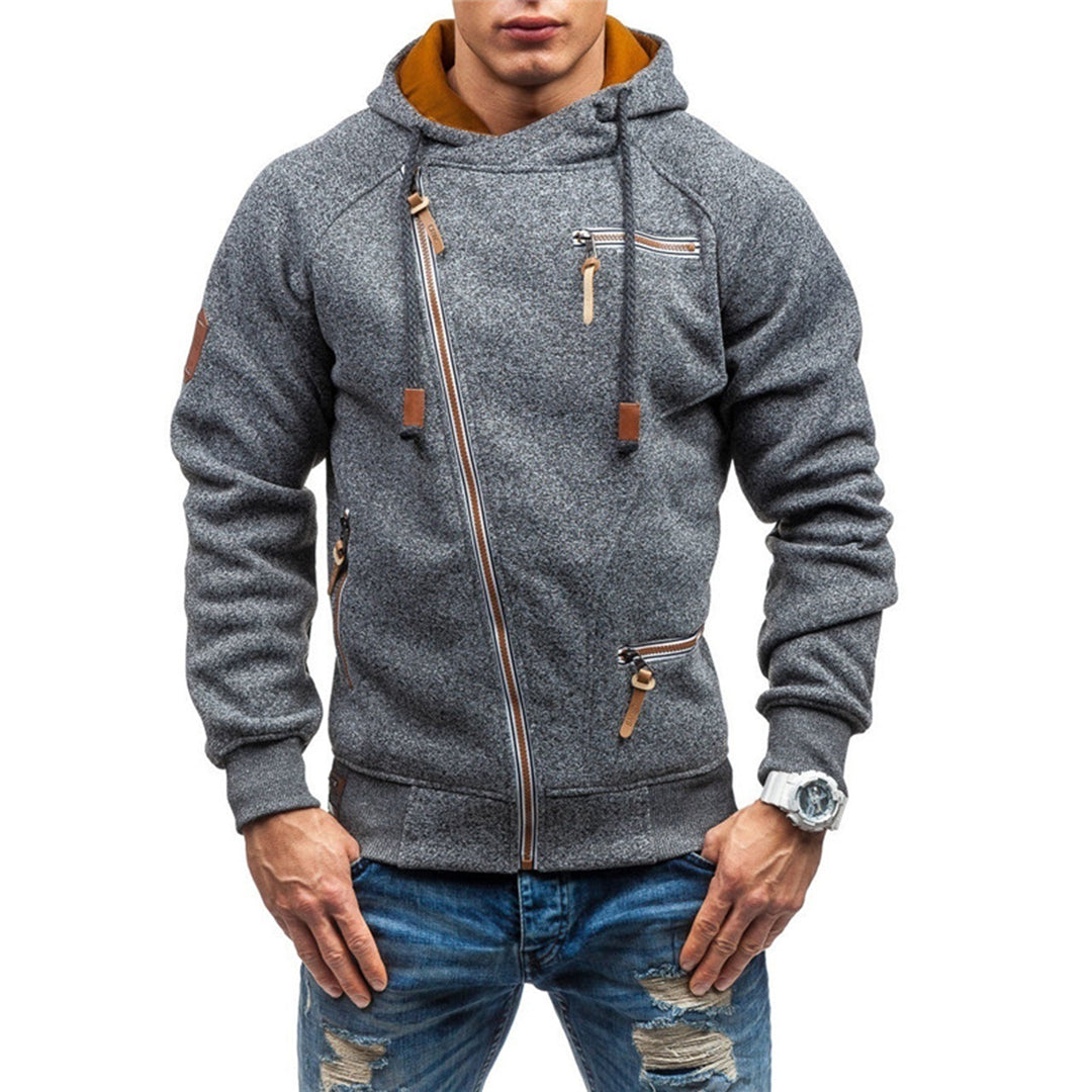 Murie - Casual fleece hoodie with pockets for men