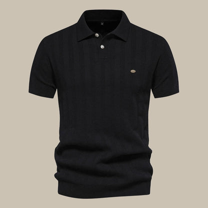 Peutrey | Stylish Wool Polo with Short Sleeves