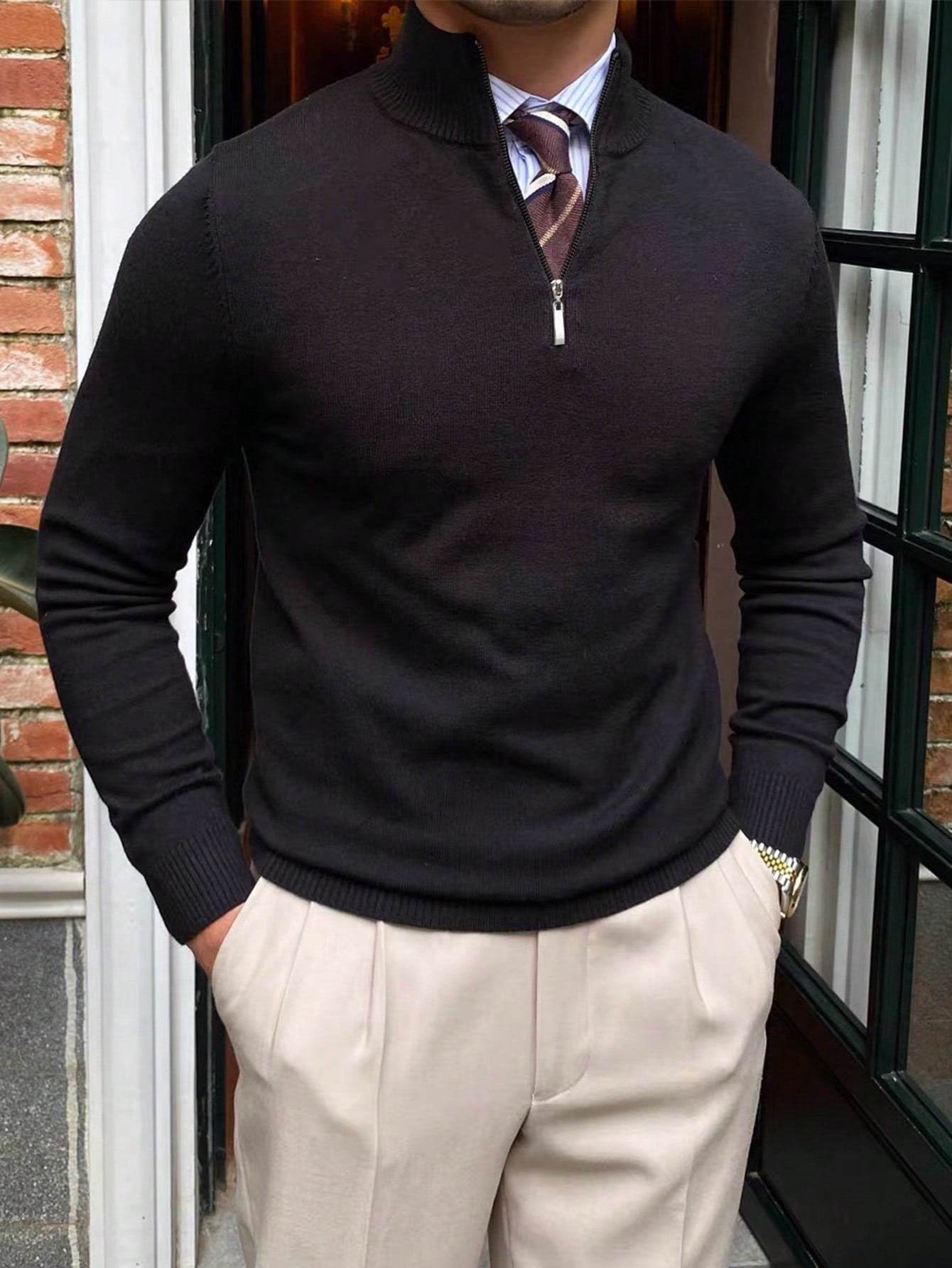 Piet | Men's Roll Neck Jumper in Old Money Style