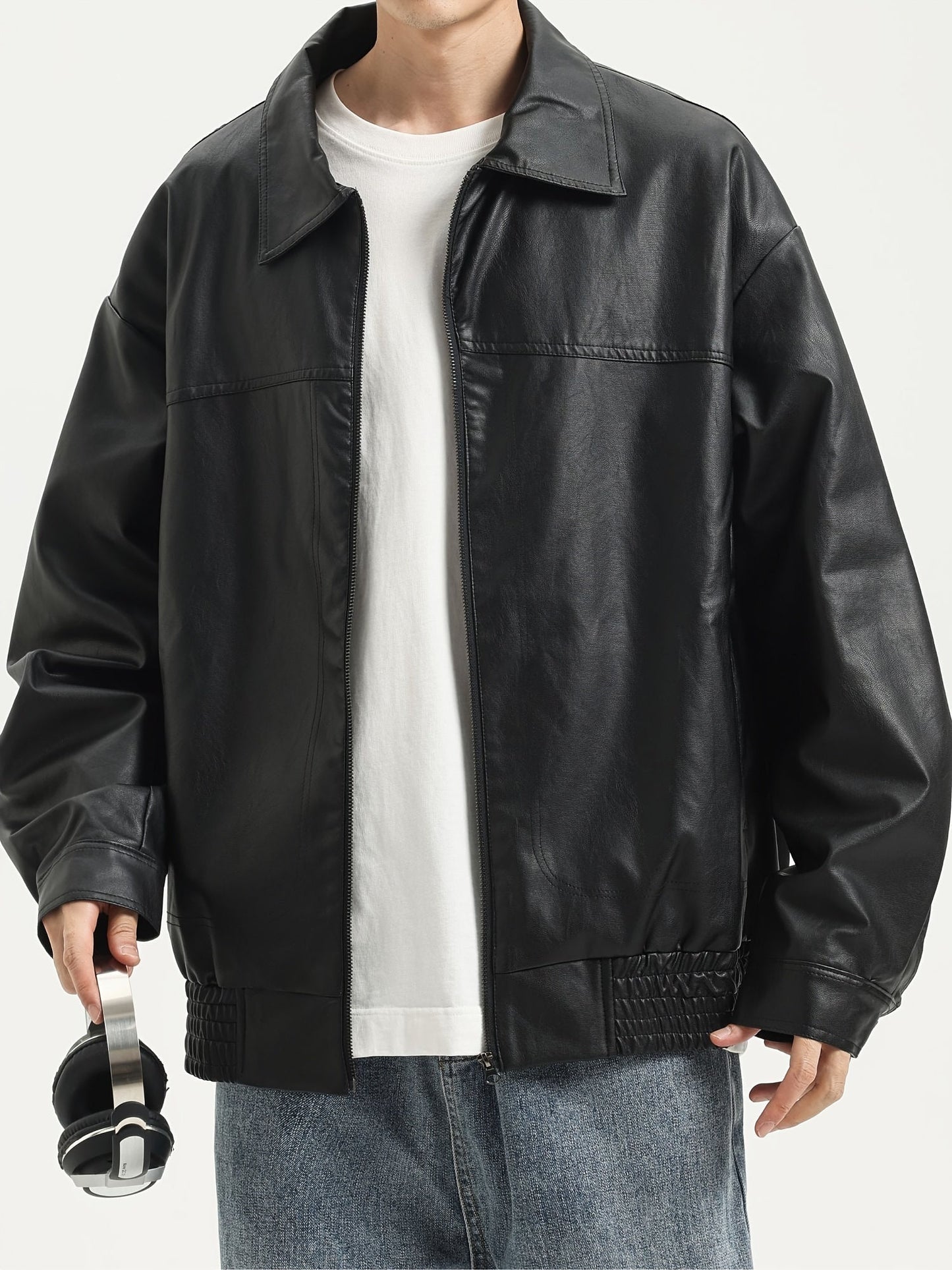 Pim | Sturdy PU Leather Men's Jacket