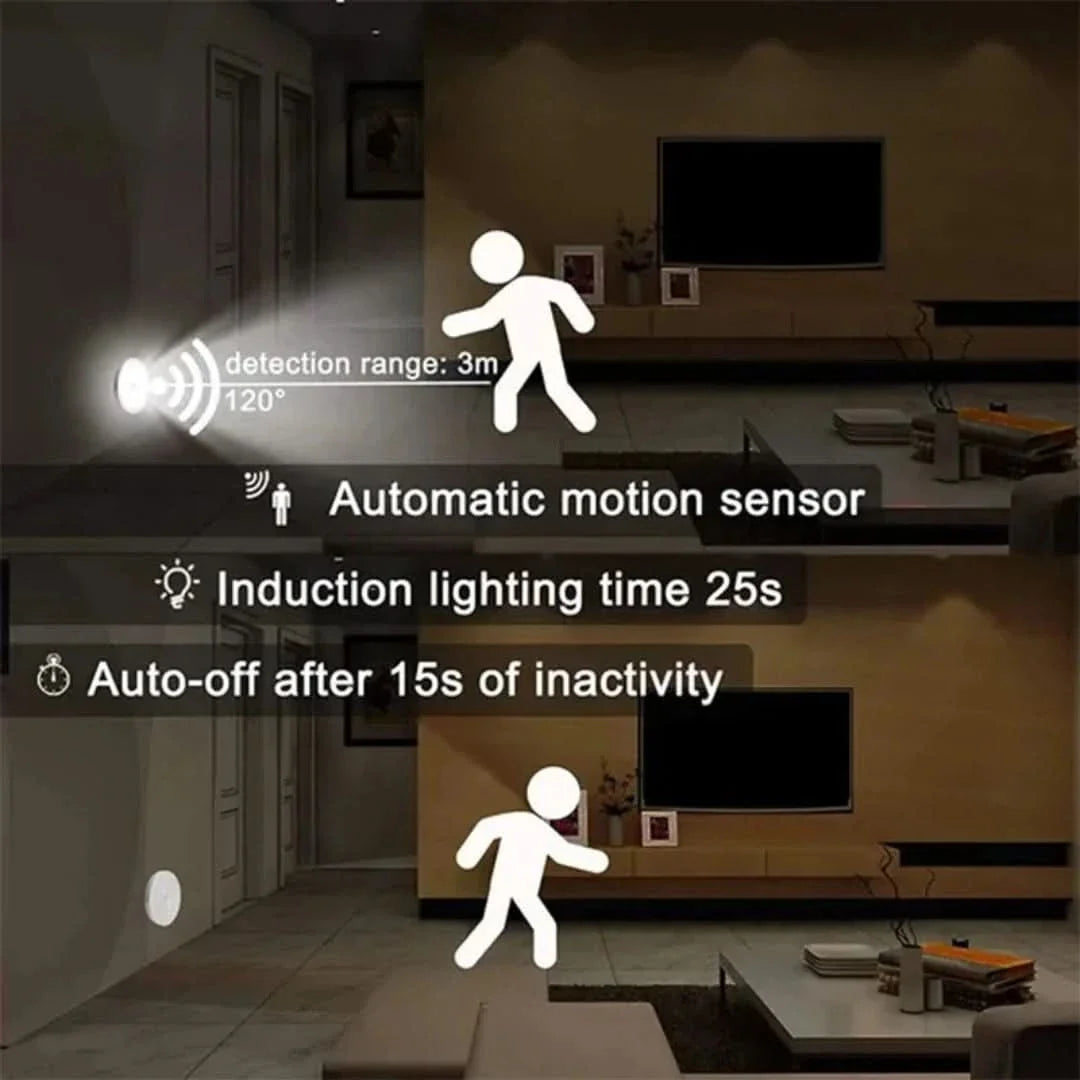 Luz LED con sensor de movimiento de bajo consumo