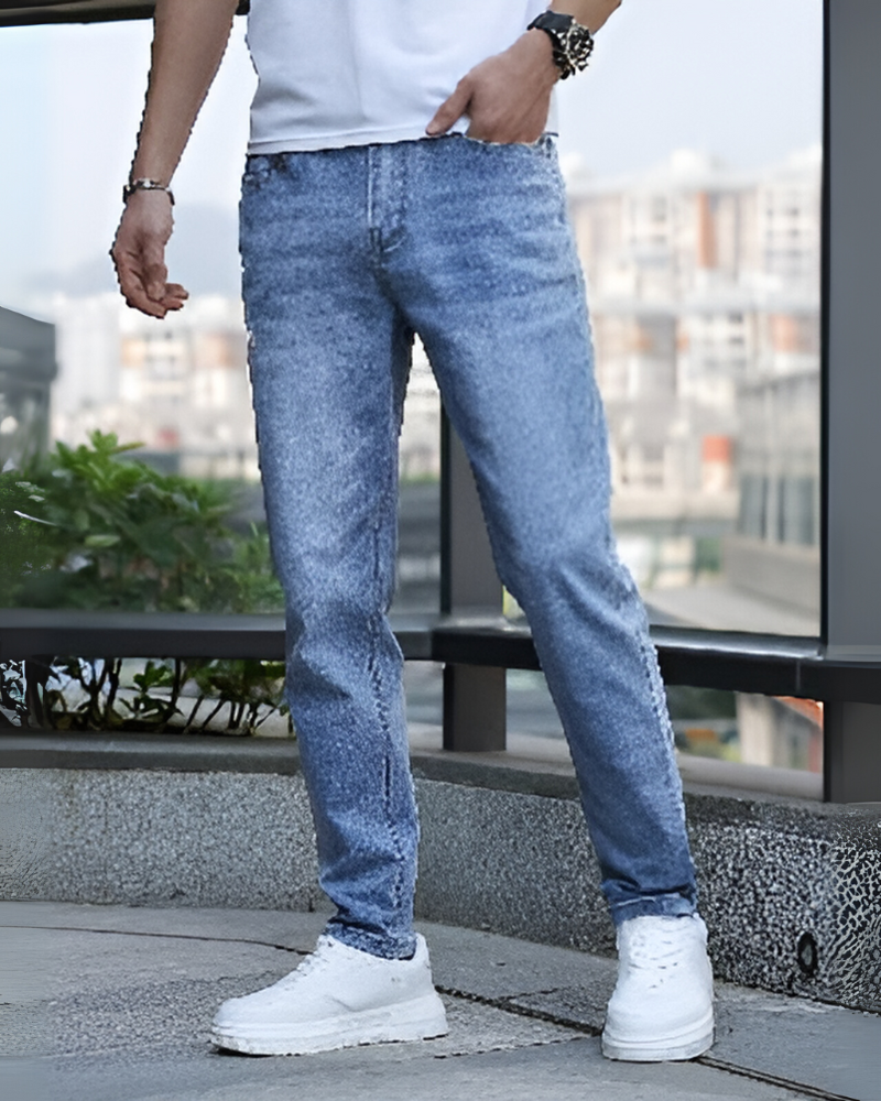 Plain Casual Men's Jeans