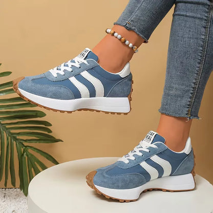 Platform sneakers with thick sole