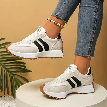 Platform sneakers with thick sole