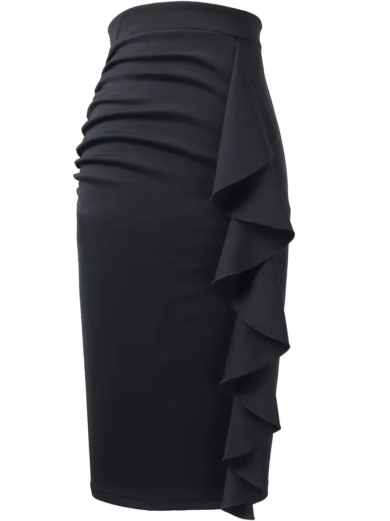 Pleated Skirt with High Waist