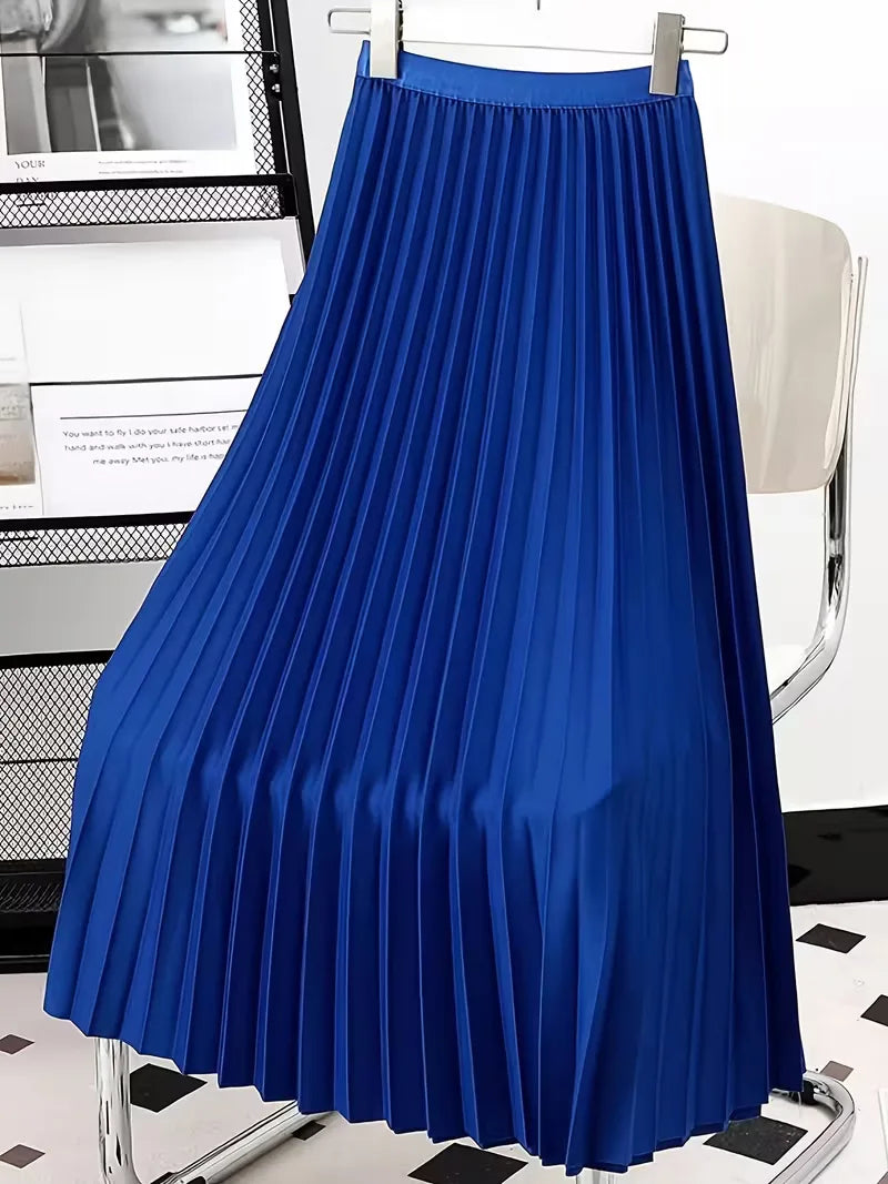Pleated Skirt with High Waist