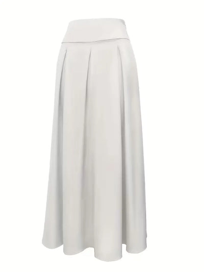 Pleated Skirt with High Waist
