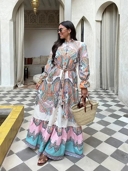 Maxi and mini bohemian dress - Angela