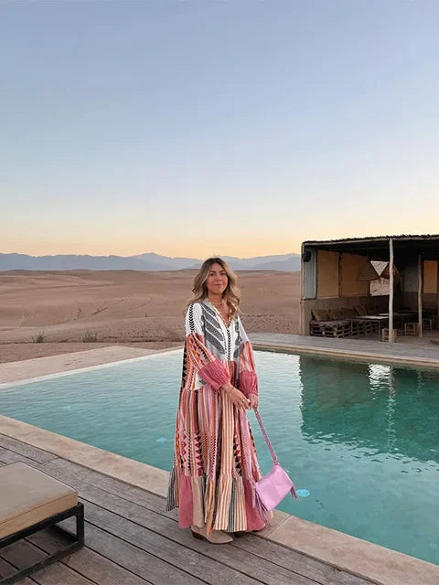Maxi and mini bohemian dress - Angela