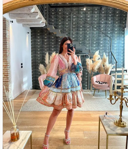 Maxi and mini bohemian dress - Angela