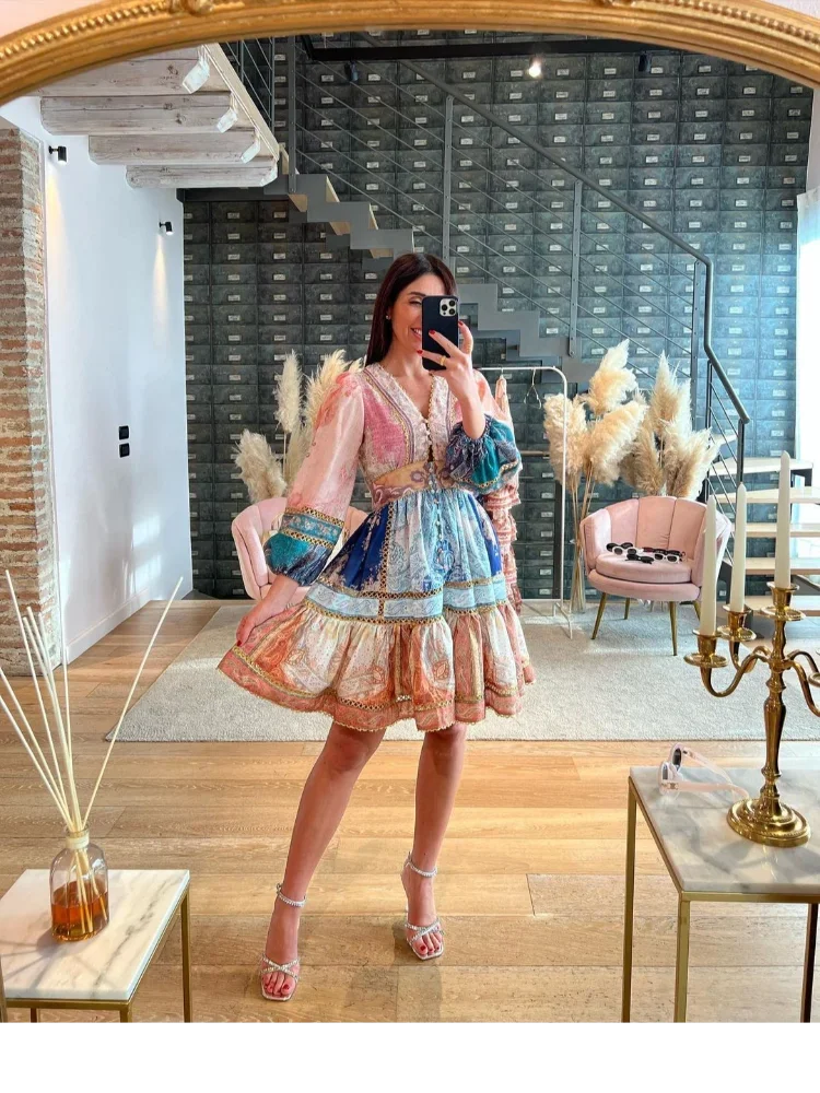 Maxi and mini bohemian dress - Angela